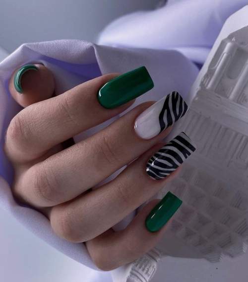 Manucure carré automne