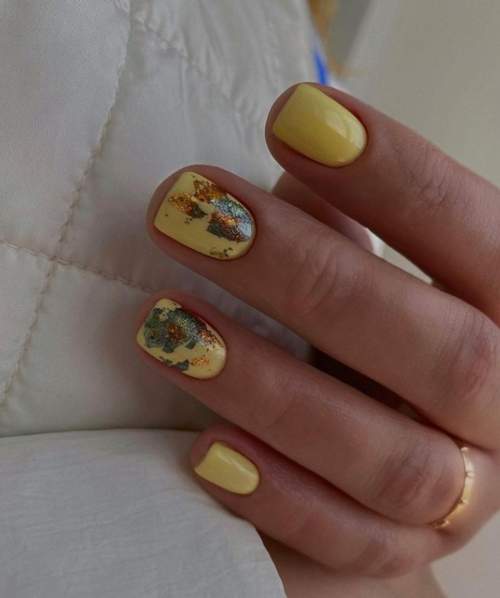 ongles courts d'automne