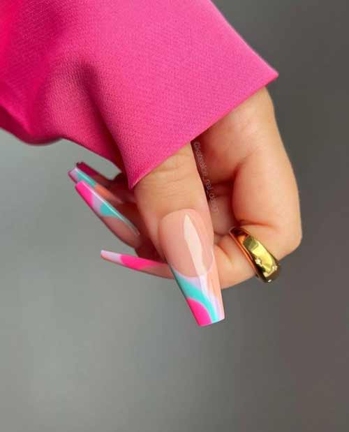 Ongles de ballerine manucure d'automne