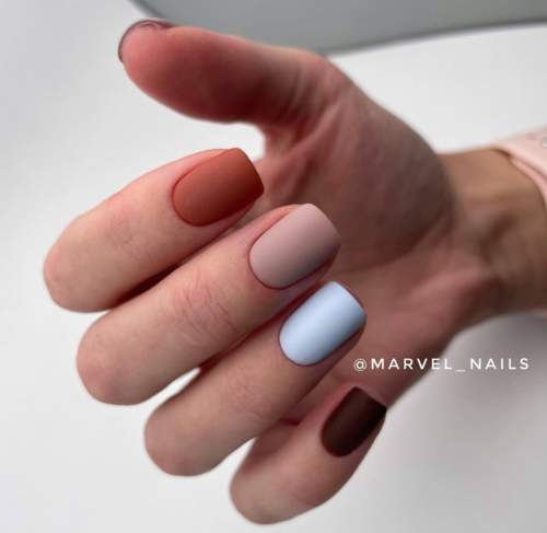 Manucure automne 2022 sur une forme carrée : l'actualité mode