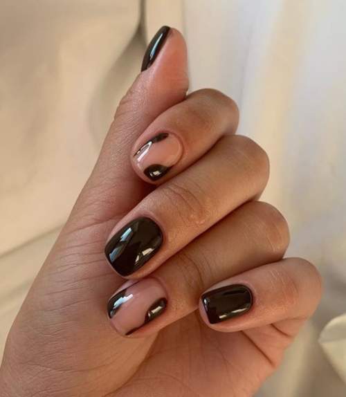 Manucure automne 2022 sur une forme carrée : l'actualité mode