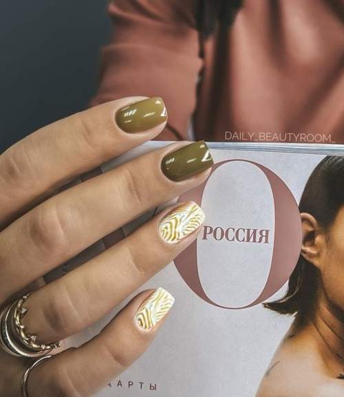 Manucure automne 2022 sur une forme carrée : l'actualité mode