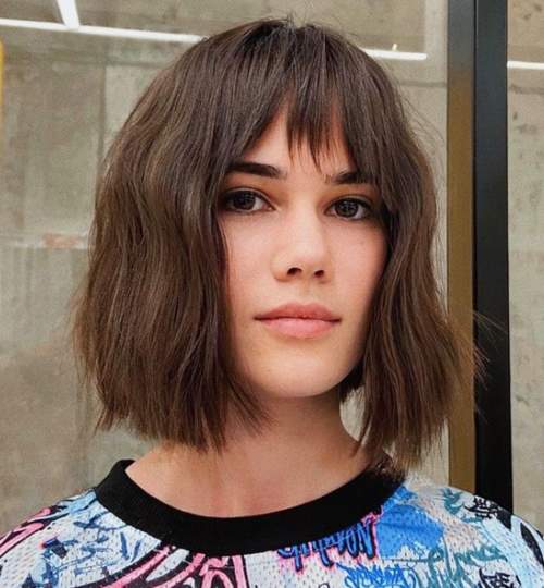 Frange courte et légère