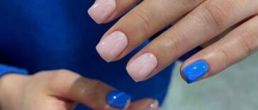 Manucure d'automne pour ongles carrés
