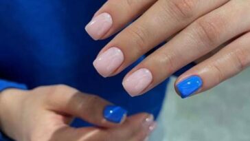 Manucure d'automne pour ongles carrés