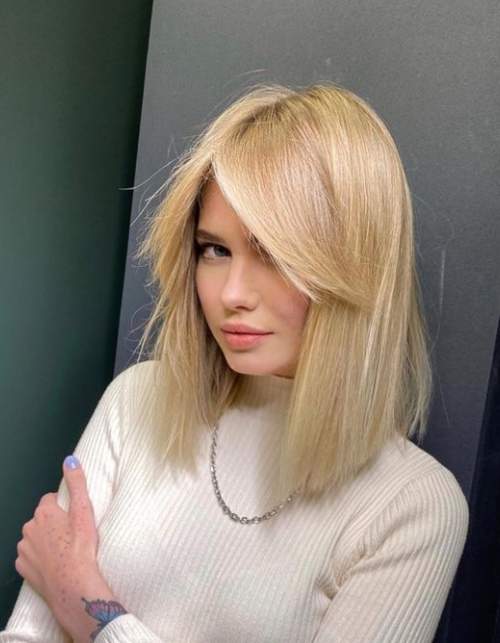 Rideau long caret à frange