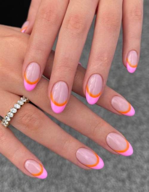 Ongles courts ovales français