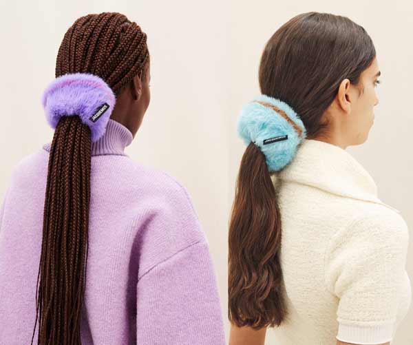 Épingles à cheveux en fourrure pelucheuse