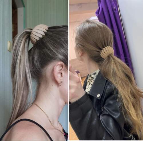 Barrette à cheveux ronde