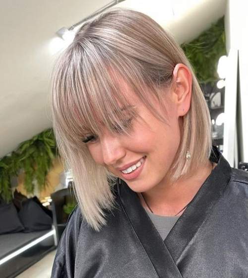 Frange à la mode pour plein