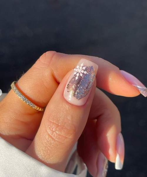 Ongles du nouvel an avec potal