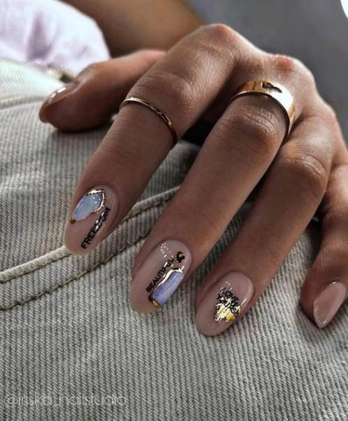 Conception de nouveauté manucure nue