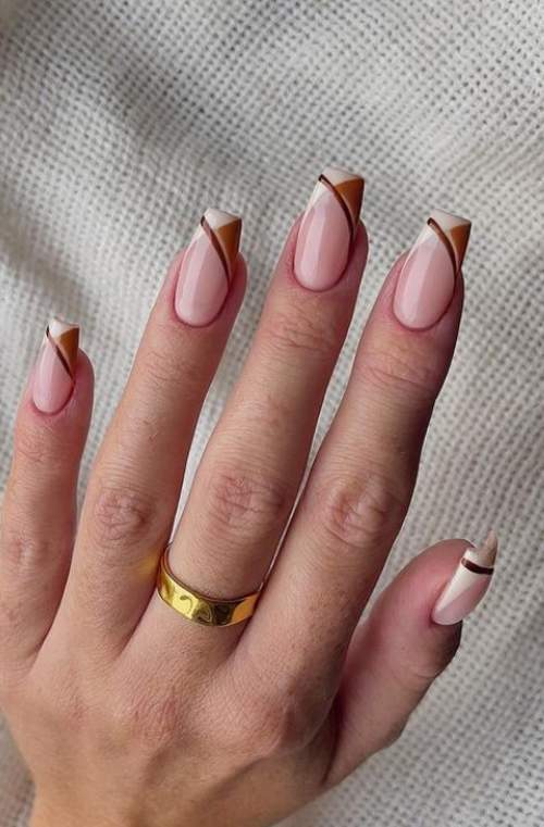 Manucure nue avec design 2023: photos, actualités