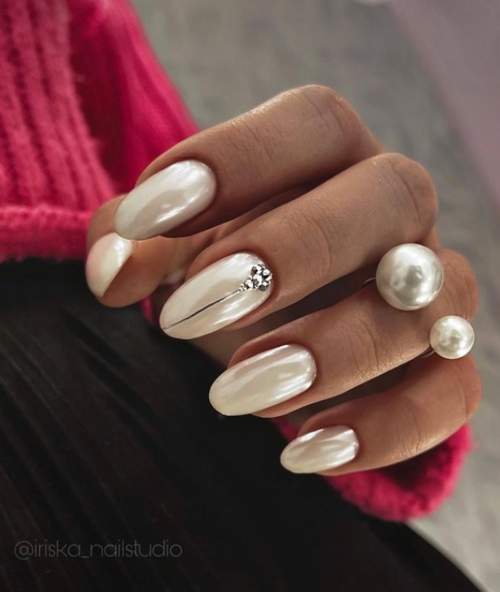 Frottement de perles dans la conception des ongles