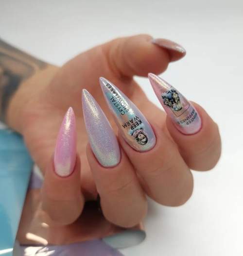 Frotter dans la conception des ongles 2023: photo d'une nouvelle manucure