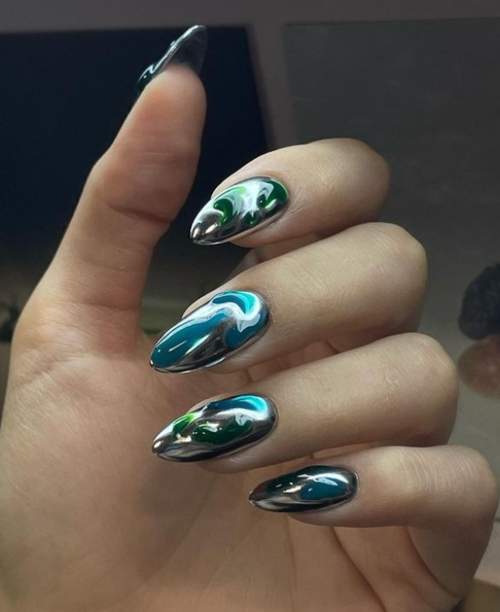 Frotter dans la conception des ongles 2023: photo d'une nouvelle manucure