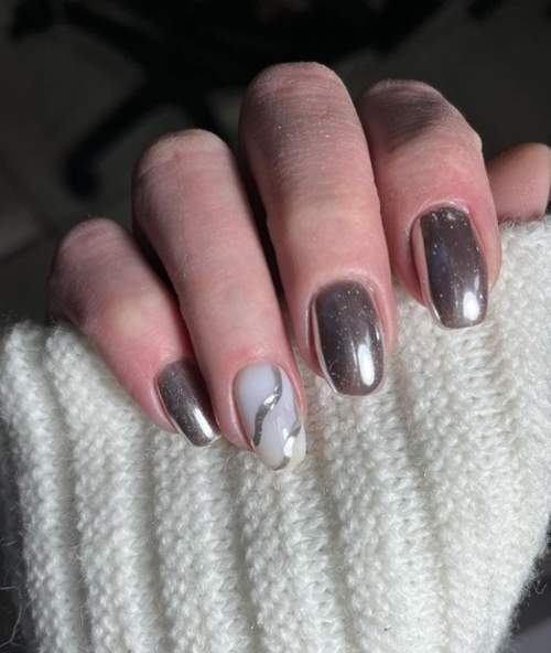 Frotter dans la conception des ongles 2023: photo d'une nouvelle manucure