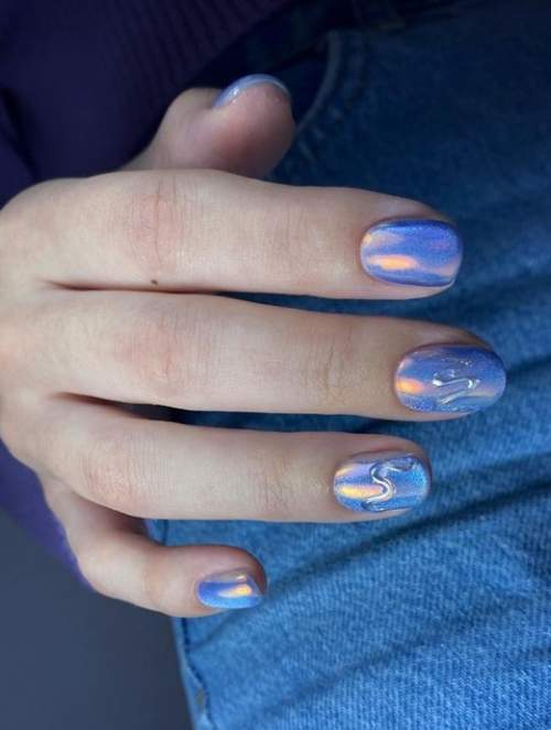 Frotter dans la conception des ongles 2023: photo d'une nouvelle manucure