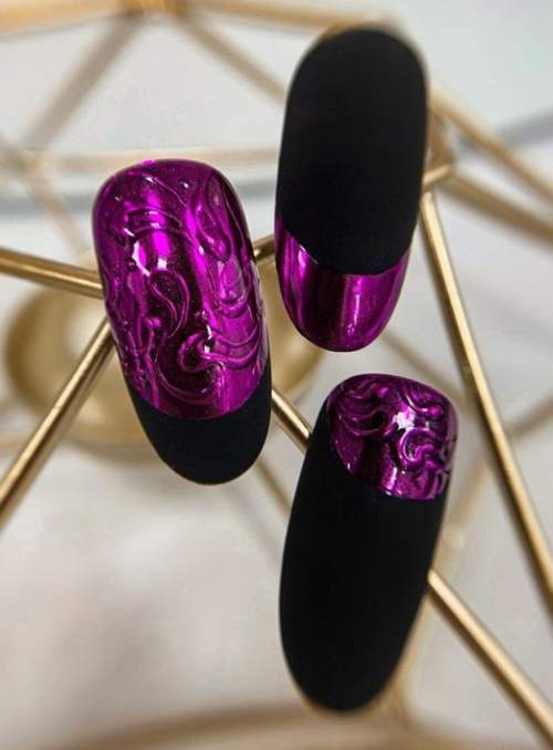 Frotter dans la conception des ongles 2023: photo d'une nouvelle manucure