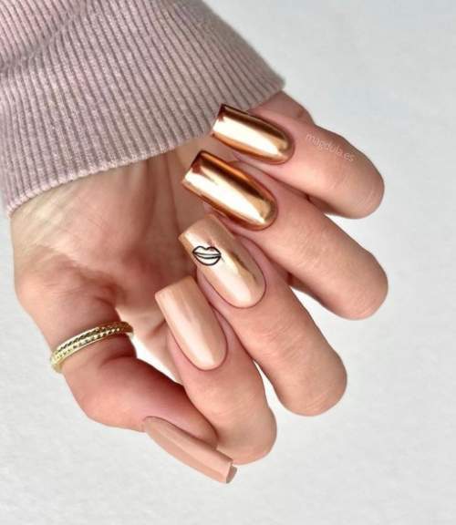 Frotter dans la conception des ongles 2023: photo d'une nouvelle manucure