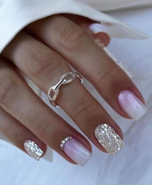 Décoration de mode ongles courts