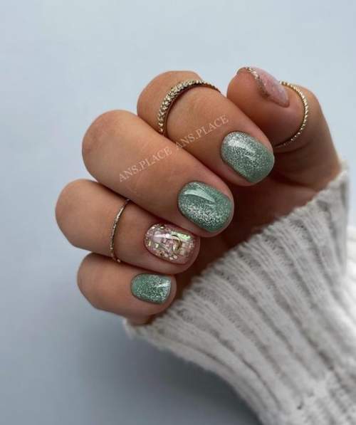 Revêtement décoratif ongles courts