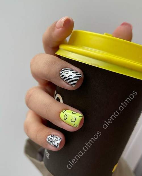 Ongles courts brillants