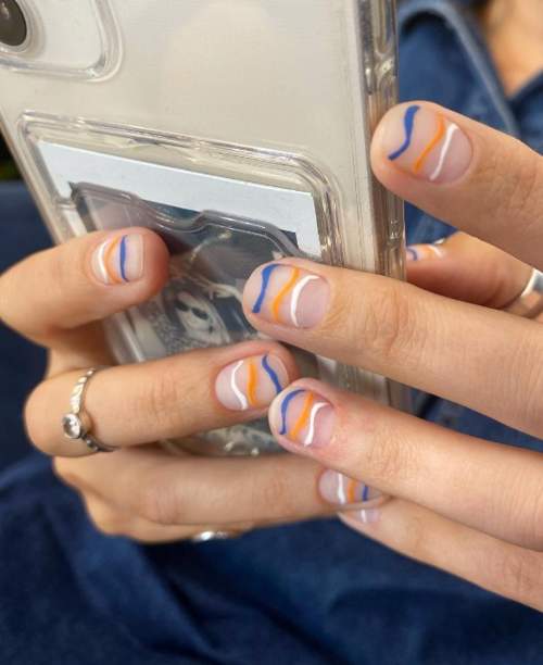 Nail art ongles courts