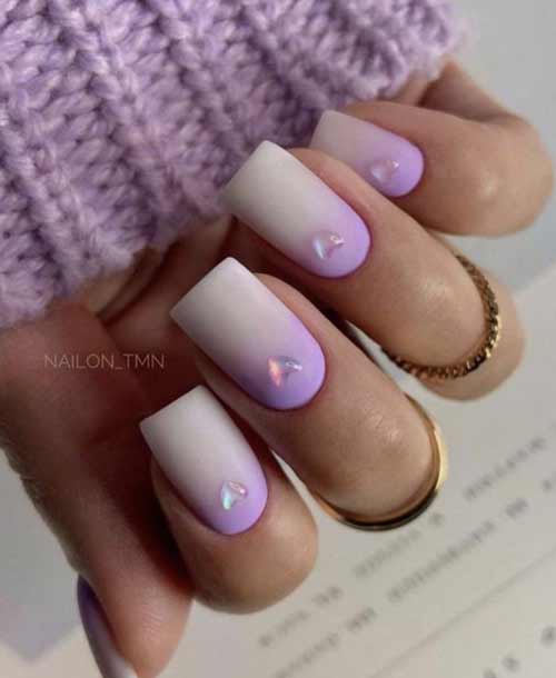 Dégradé de lait avec des coeurs