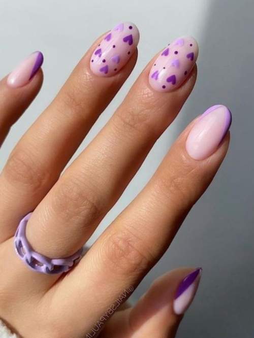 100 idées manucure pour le 14 février : une photo avec un nouveau design