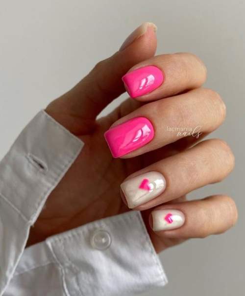 100 idées manucure pour le 14 février : une photo avec un nouveau design