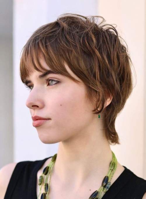 Cascade pour cheveux fins et courts