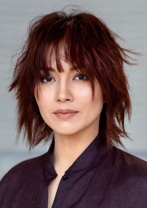 Cascade moderne 2023 pour cheveux courts: photo