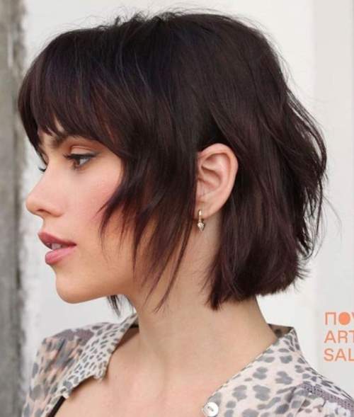 Cascade moderne 2023 pour cheveux courts: photo