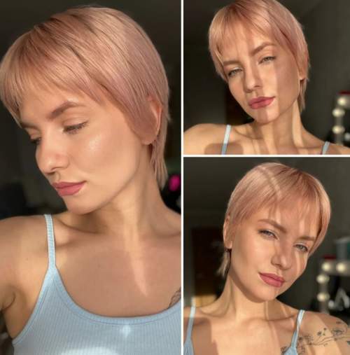 Cascade moderne 2023 pour cheveux courts: photo