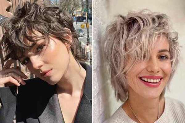 Cascade moderne 2023 pour cheveux courts: photo