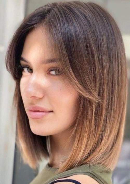 cheveux raides bob repoussés