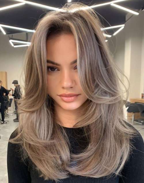 Frange longue et volumineuse