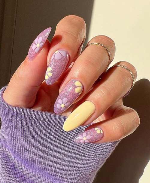 Manucure printanière aux amandes