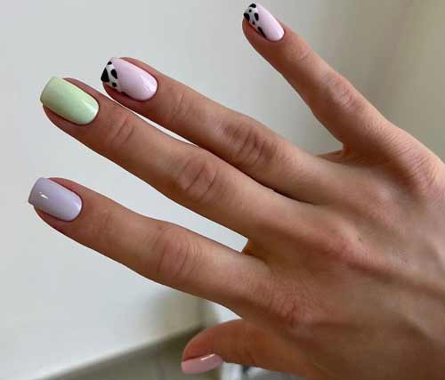 Manucure courte douce