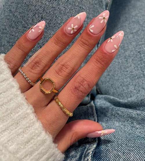 Français avec des fleurs