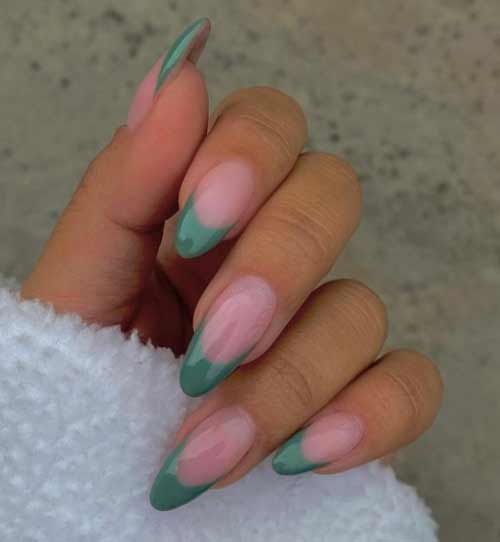 Veste verte pour le printemps