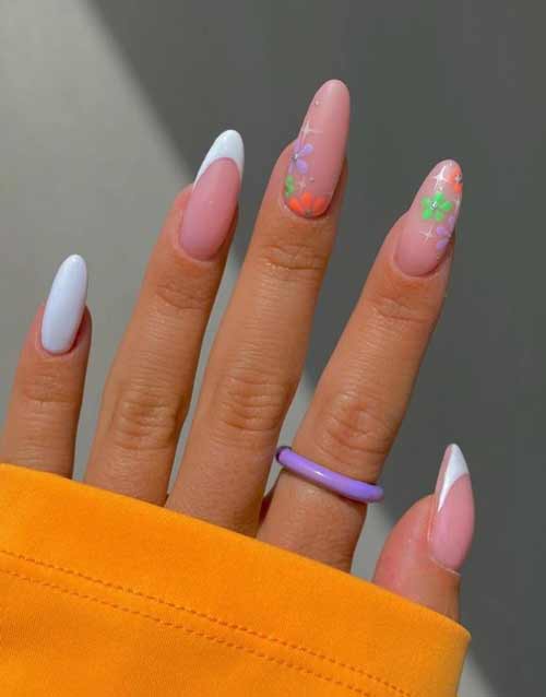 Veste printanière à fleurs