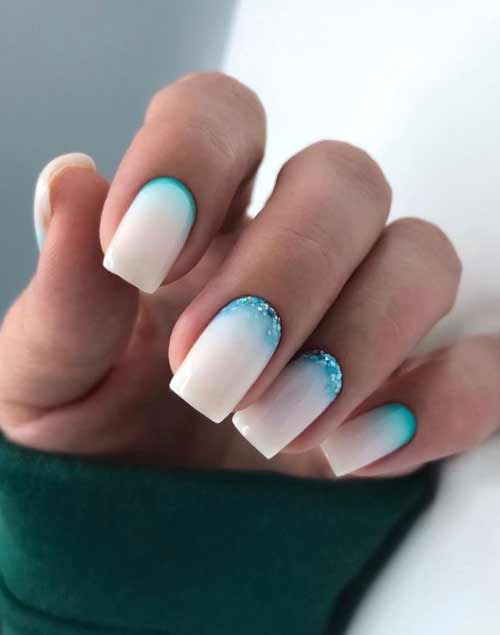 Dégradé de lait avec des paillettes