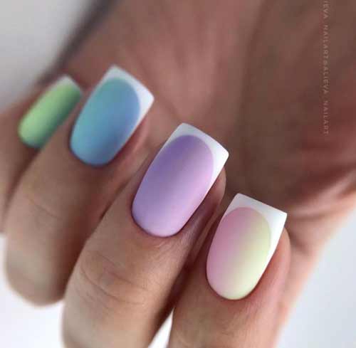 Veste printanière avec un dégradé