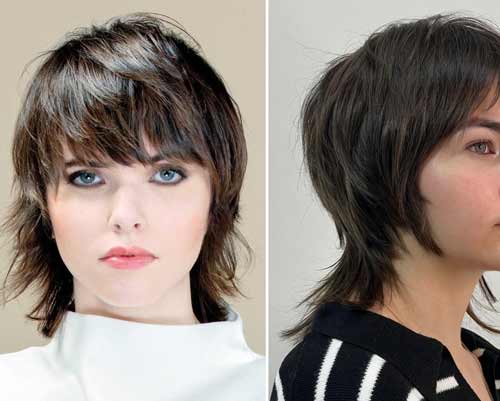 Style de mélange de lutin avec une frange