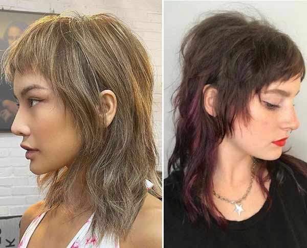 Coupe de cheveux mi-longue dégradée