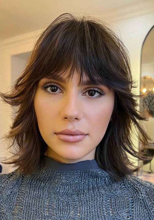 Coupe de cheveux courte de loup