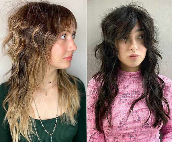Coupe de cheveux de loup pour différentes densités de cheveux