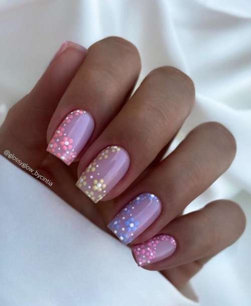 Manucure courte douce